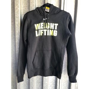 Nike Pullover Hoodie “Weight Lifting” Sz S
